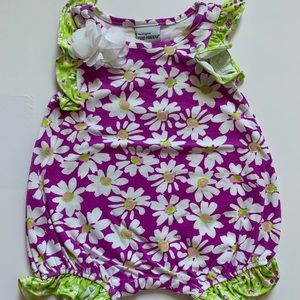NWT Flap Happy Purple Floral Romper